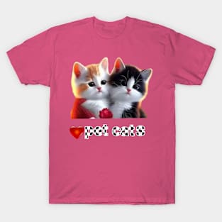 pet cat art designs. T-Shirt